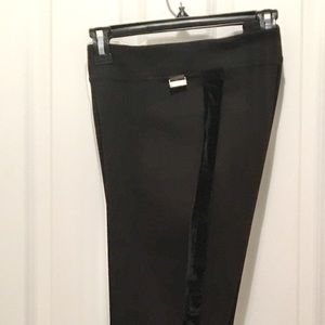 Calvin Klein Womens Tuxedo Stripe Slim Pant